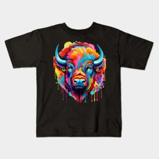 Bison Colorful Kids T-Shirt